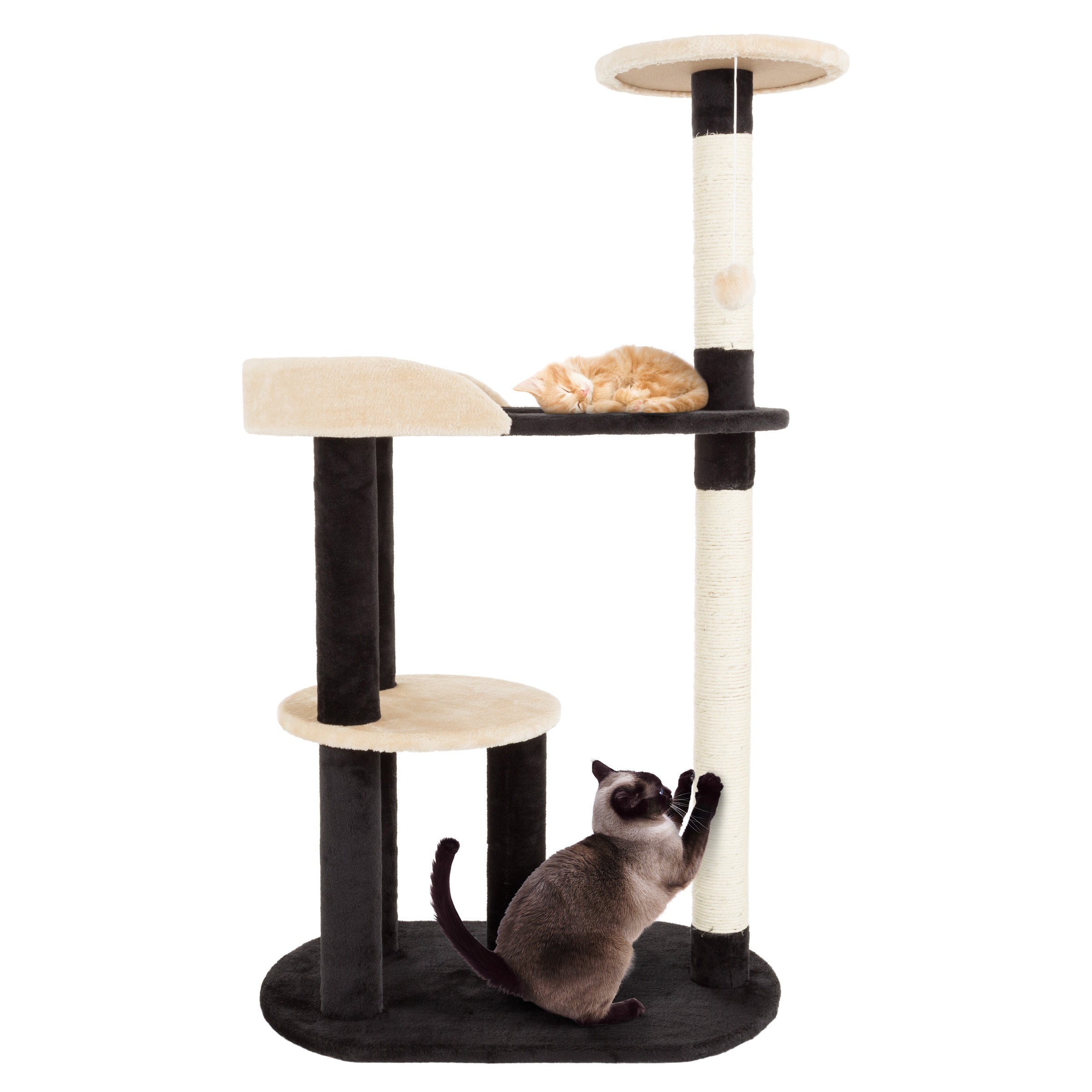 20.5-Inch Cat Condo - 2 Story Cat House with Sisal Scratch Pad