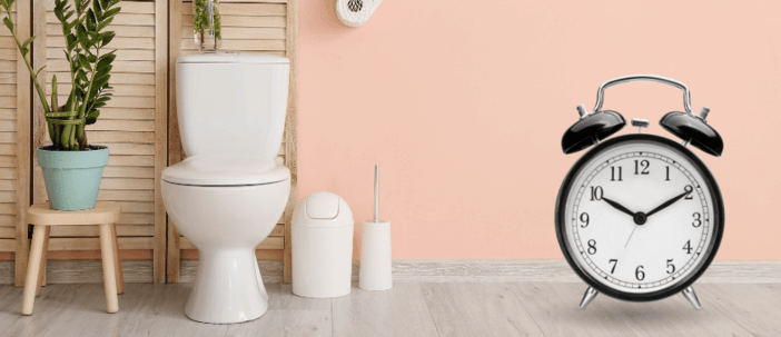 Regelmäßiger Toilettengang ist ein Zeichen für eine gesunde Verdauung.