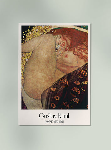 Danae by Gustav Klimt Art Exhibition Poster