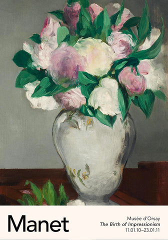 Peonies by Manet Exhibition Poster