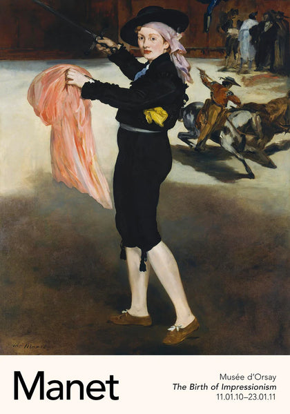 Mademoiselle Victorine by Manet Exhibition Poster