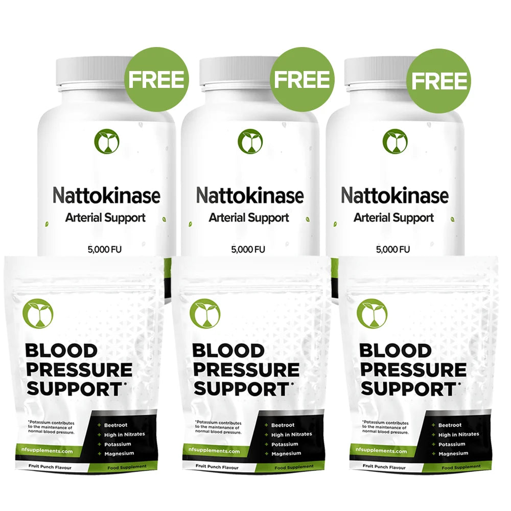 Buy 3 Blood Pressure Support, Get 3 Nattokinase Free