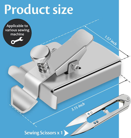 Adjustable Seam Guide for Industrial Single Needle Sewing Machine