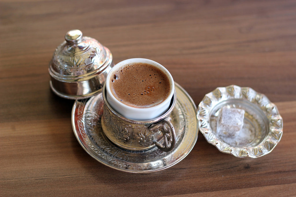 Turkish coffee with sugar