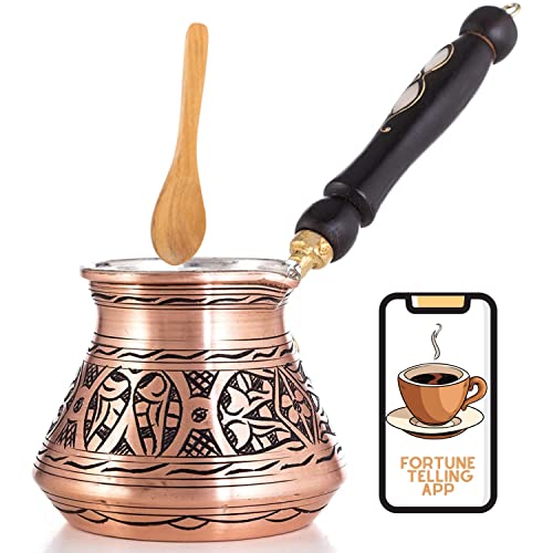 Turkish Coffee Pot for Induction Stove, Moka Pot, Espresso Maker, Greek  Coffee Maker, Arabic Coffee Warmer, Cezve , Briki Old Gold Colour 