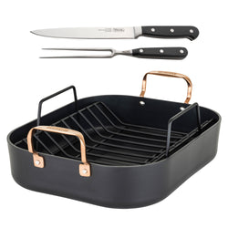 16-Inch x 13-Inch Hard Anodized Nonstick Roaster with Rack – Anolon