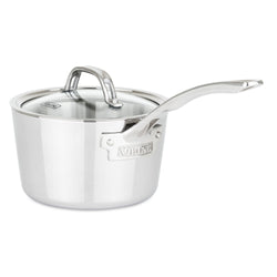 Vigor SS3 Series 3 Qt. Tri-Ply Stainless Steel Saute Pan with Cover