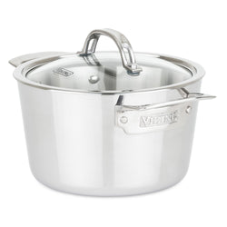 Viking Contemporary 3-Ply Stainless Steel 5.2 qt. Dutch Oven with Lid