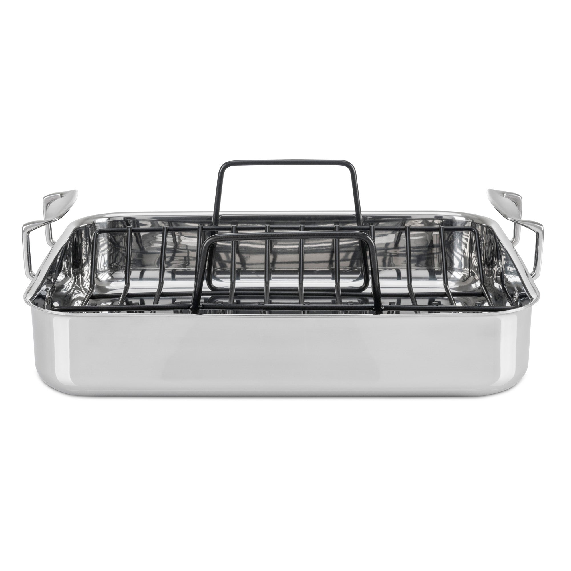 Viking 3 Ply Stainless Steel Roasting Pan With Nonstick Rack Viking Culinary Products 3593