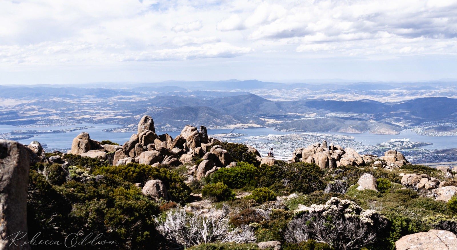 View from Mount Wellington near hobart is a great day trip