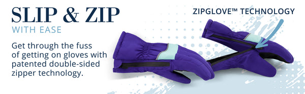 Slip and Zip Gloves