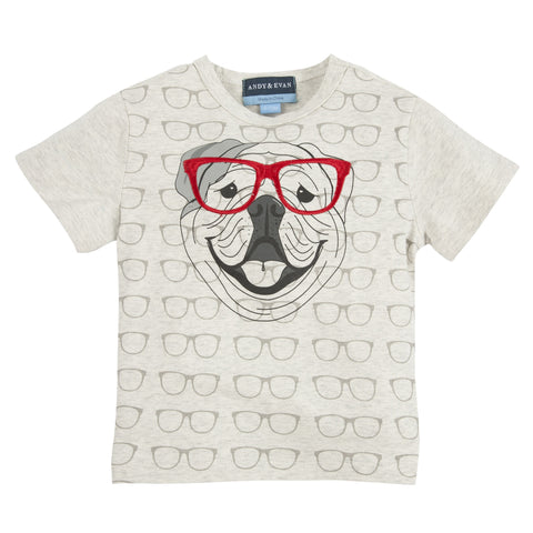 Four Eyed Fido: Embroidery Graphic Tee