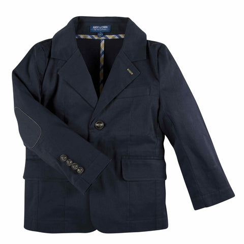 Porcelain Club II: Navy Twill Blazer