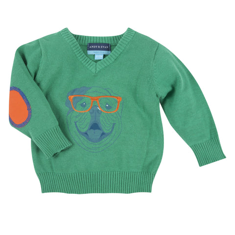 Houndsight’s 20/20: Green Dog V-Neck Sweater