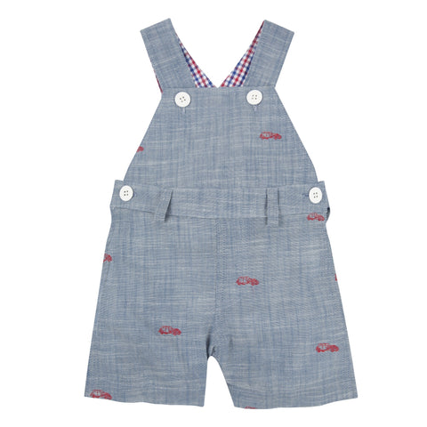 My First Andy & Evan Overall: Car Schiffli Overall