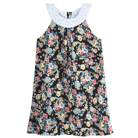 Eye of the Tigress: Floral Woven Dress