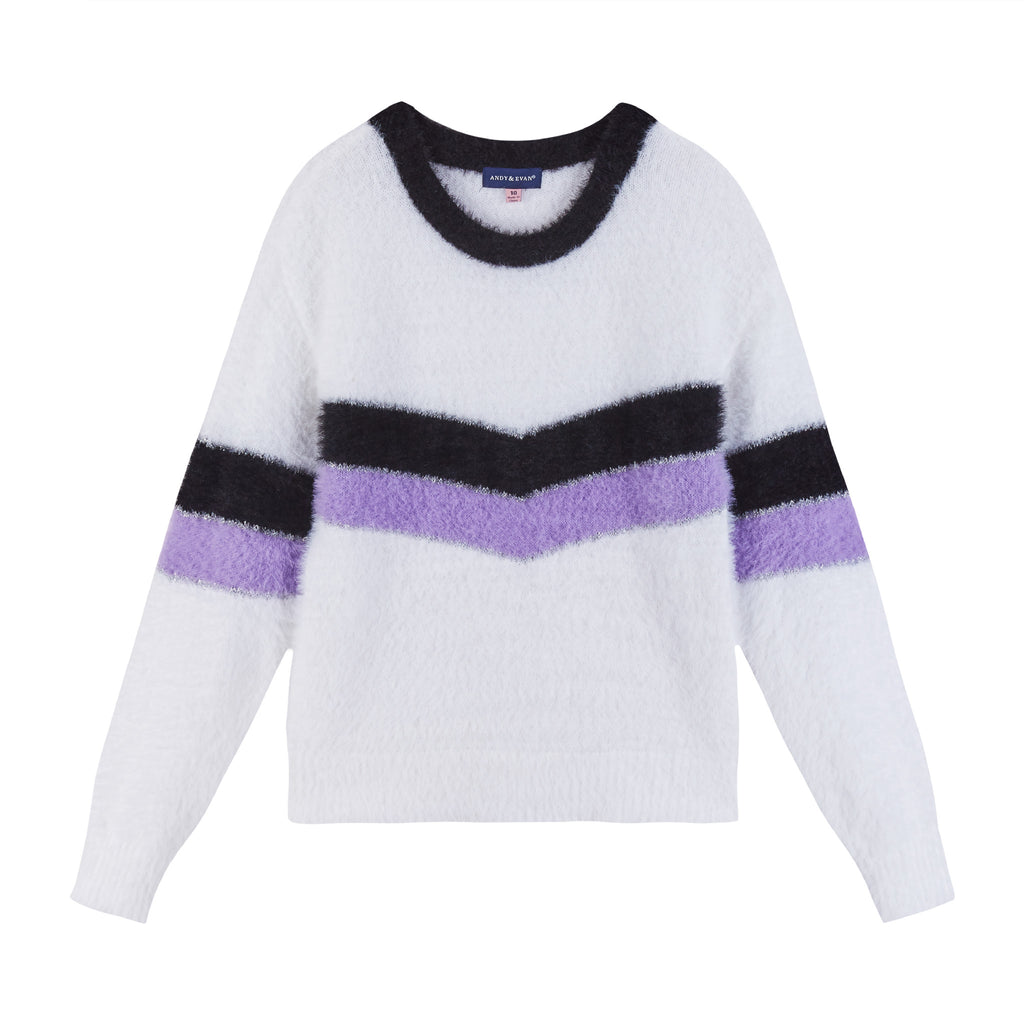 Tween Soft Chevron Collegiate Sweater (Size 7 - 16) – Andy & Evan