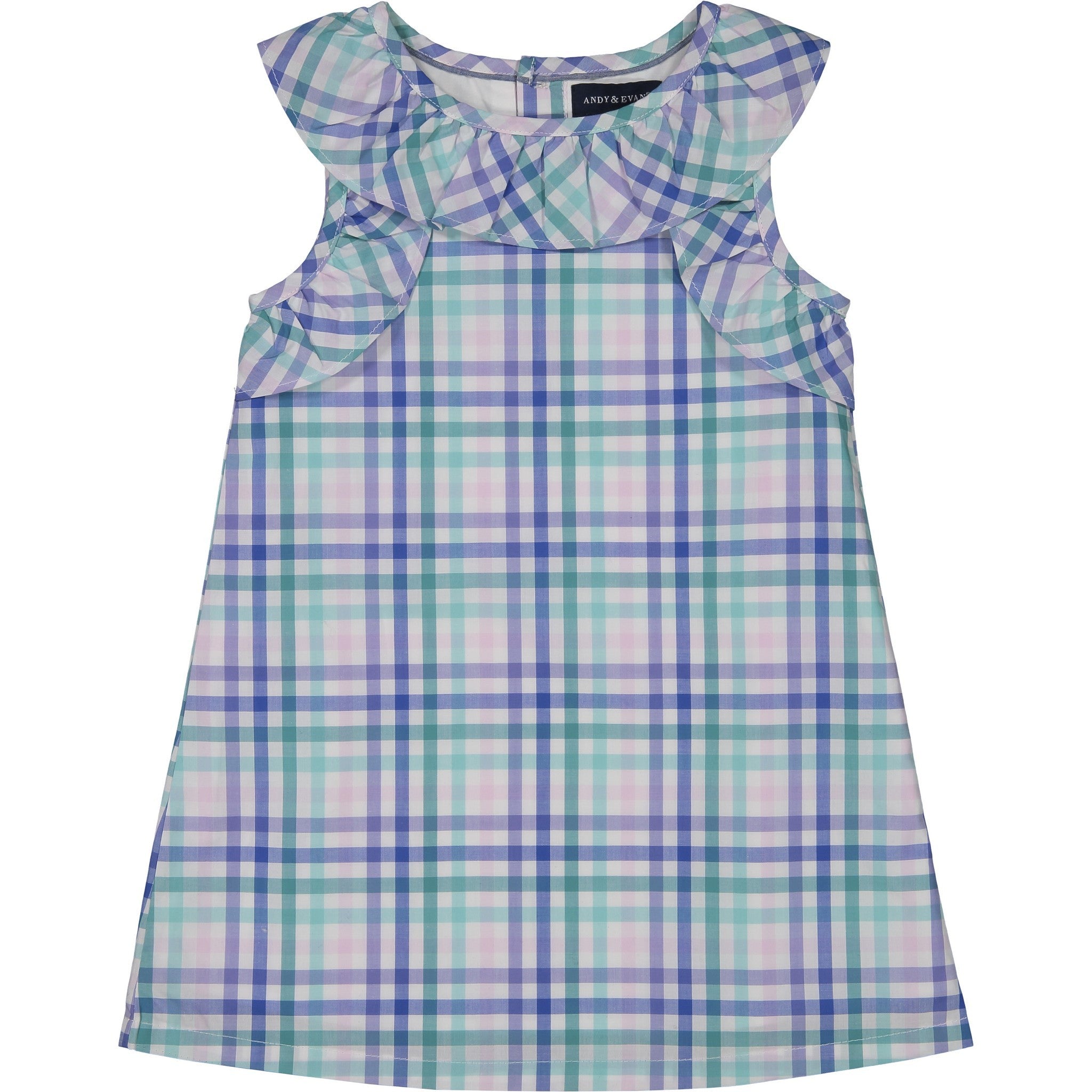 baby girl blue gingham dress