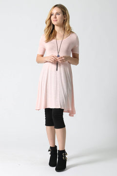 PLUS SIZE RAYON SLUB Tunic Dress