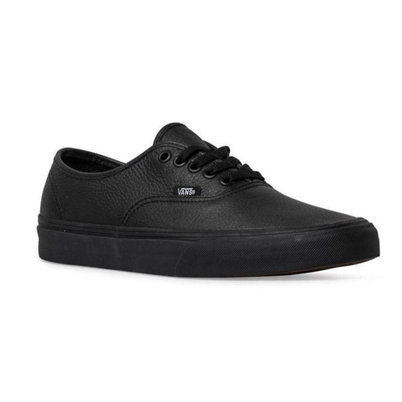 VANS AUTHENTIC LEATHER BLACK-BLACK