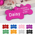 Personalised Bone Shaped Name Tags Small Medium Large Dog