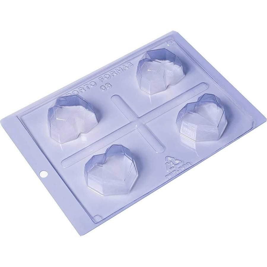 Plain Breakable Heart - 3 Part Chocolate Mold 500g