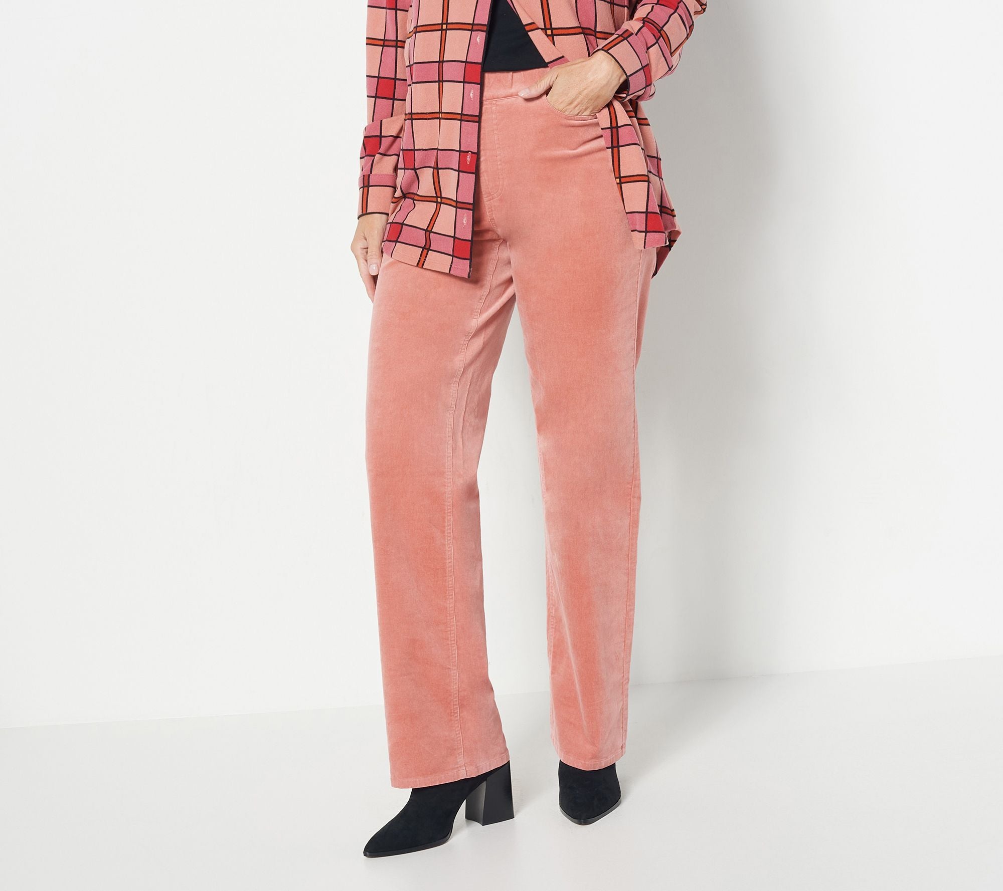 Tall Corduroy Wide-Leg Full-Length Pants