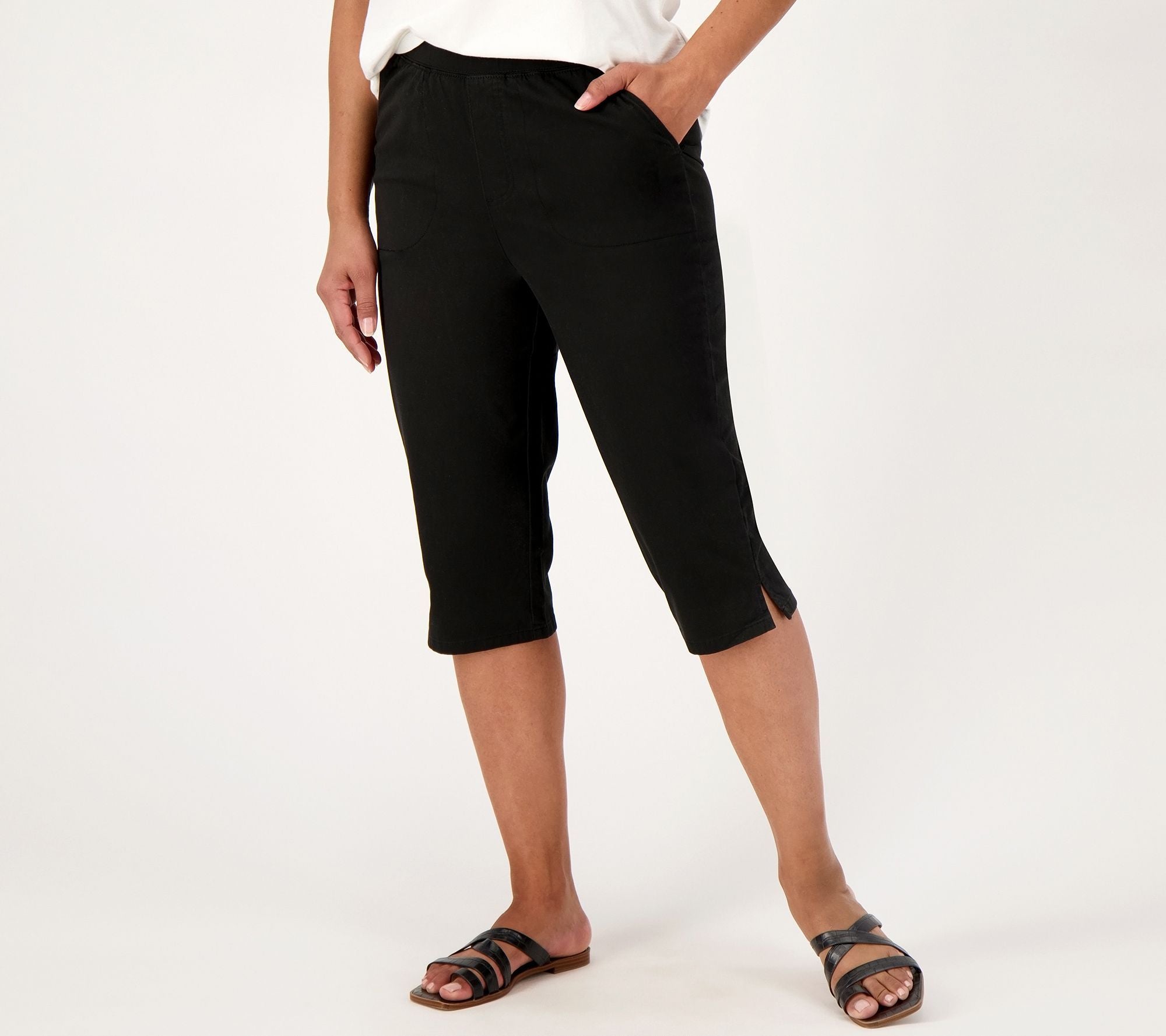 EasyWear Twill Tall Relaxed Pull-On Skimmer Pants