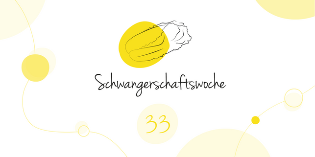 LILLYDOO Schwangerschaftskalender SSW 33 Dein Baby ist so groß wie ein Chinakohl