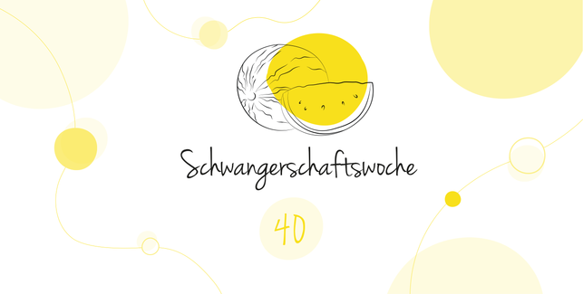 LILLYDOO Schwangerschaftskalender SSW 40 Dein Baby ist so groß wie eine Wassermelone