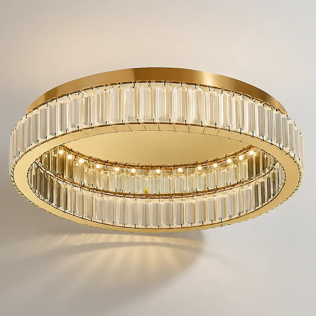 Lustre para Sala Circular Modelo Gold