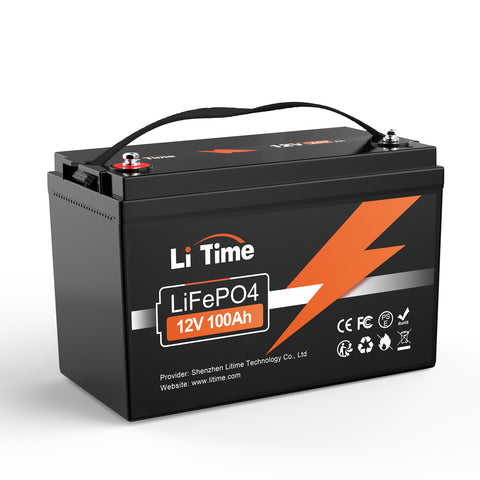 LiTime 12V 100Ah LiFePO4 リン酸鉄リチウムイオンバッテリー 内蔵100A
