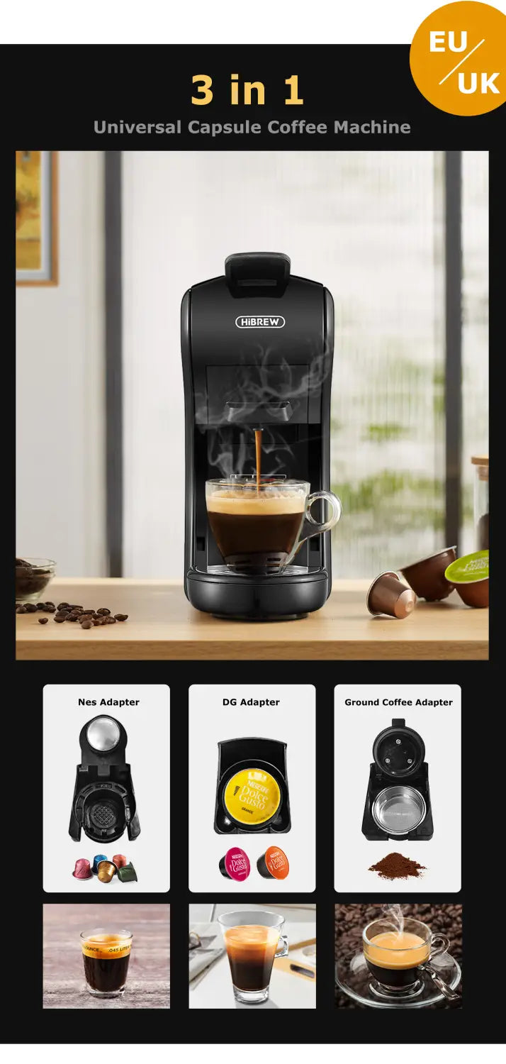 HiBREW Coffee Machine 19 Bar 4in1 Hot & Cold Multiple