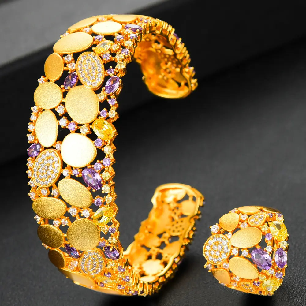 GODKI Famous Brand Bling Sequins Luxury Africa Dubai Jewelry