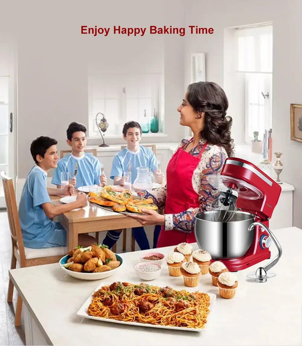 BioloMix 6L/5L Mixer Planetary 6-speed Kitchen Food Blender