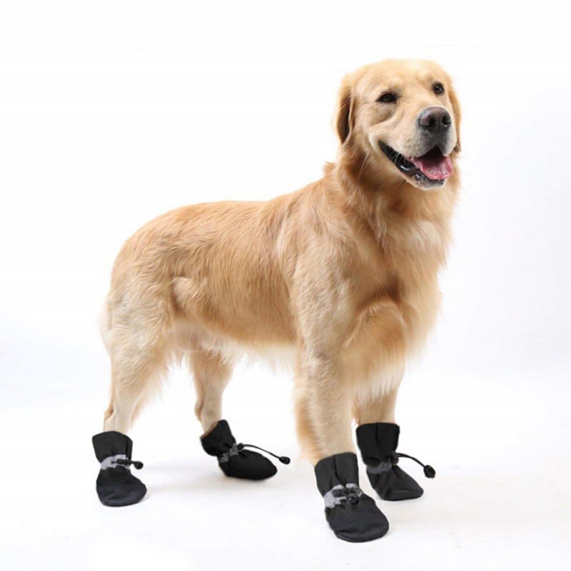 4pcs Antiskid Puppy Shoes Pet Protection Soft-soled Pet Dog