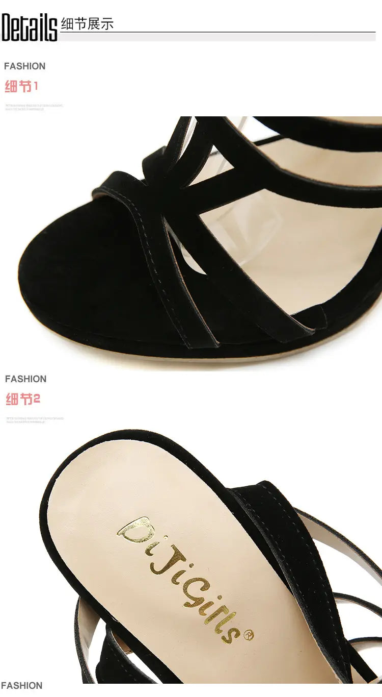ANSZKTN Women hollow personality high thin heels high-heeled