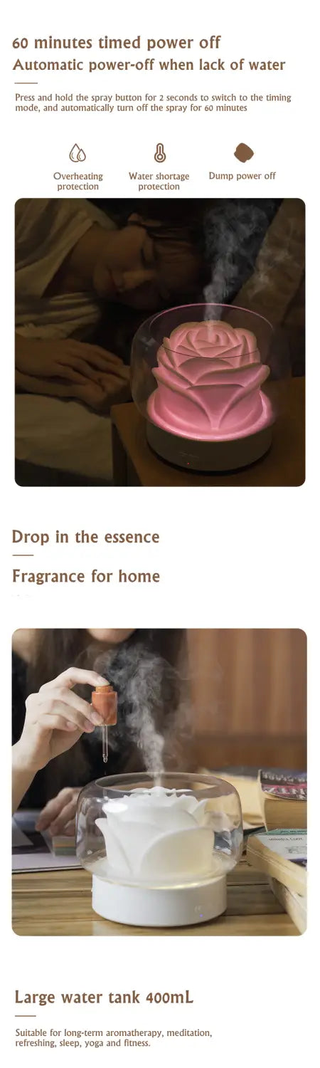 BPA Free Aroma Diffuser 400ML Moutain View Essential Oil