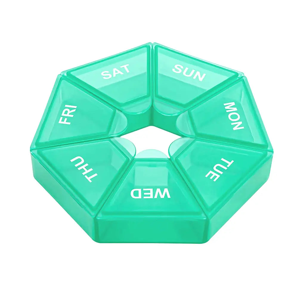 2Pcs/set Pill Case Plastic 7 Days Tablet Candy Box Portable