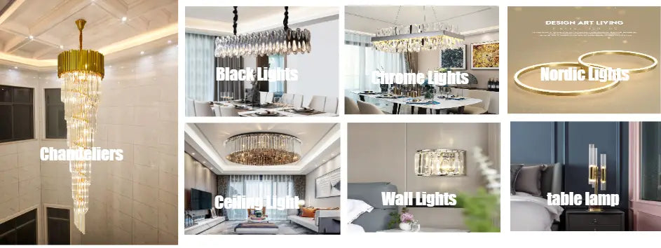 Modern Crystal Ceiling Chandelier For Living Room LED Luxury