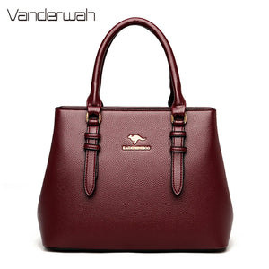 Leather Casual Tote Belt Bag Luxury Handbags Women Bags Designer Large Capacity Ladies Shoulder Crossbody Hand Bags for Women - Mega Mart Center