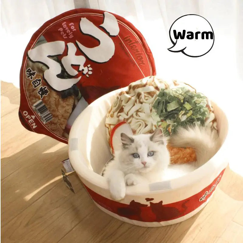 Cute Instant Noodle Pet dog cat House bed Kennel Super Large