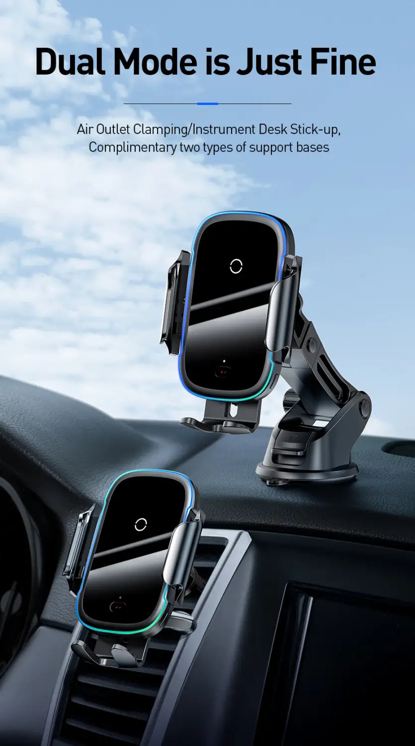 Baseus Qi Car Wireless Charger for iPhone 11 Samsung Xiaomi
