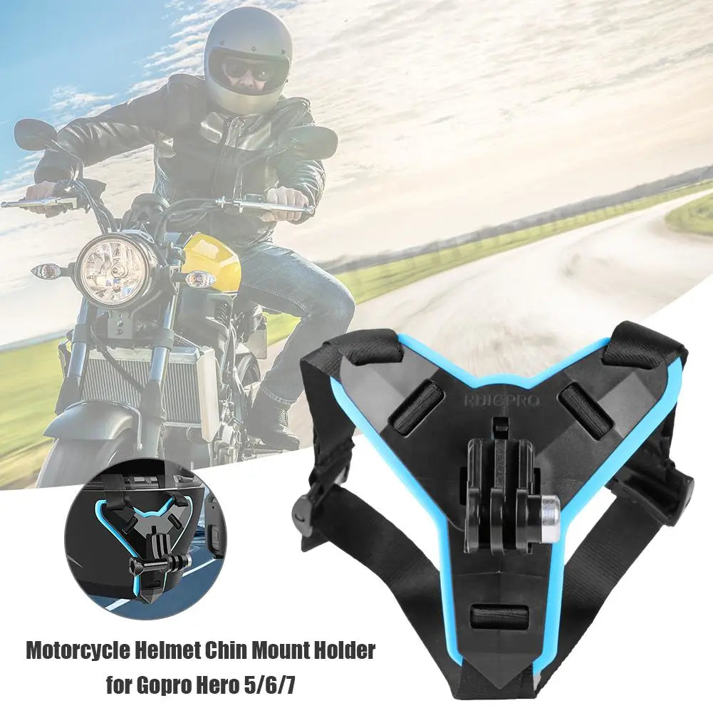 Motorcycle Helmet Chin Stand Mount Holder for GoPro Hero