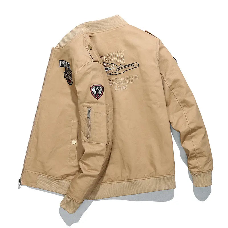 retro Chaquetas de hombre casual outdoor leisure Full zip up