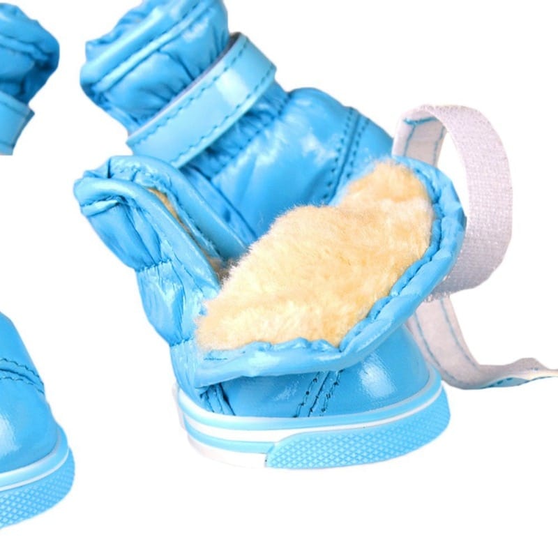 4pcs/set Winter Pet Dog Shoes for Dogs Winter Warm