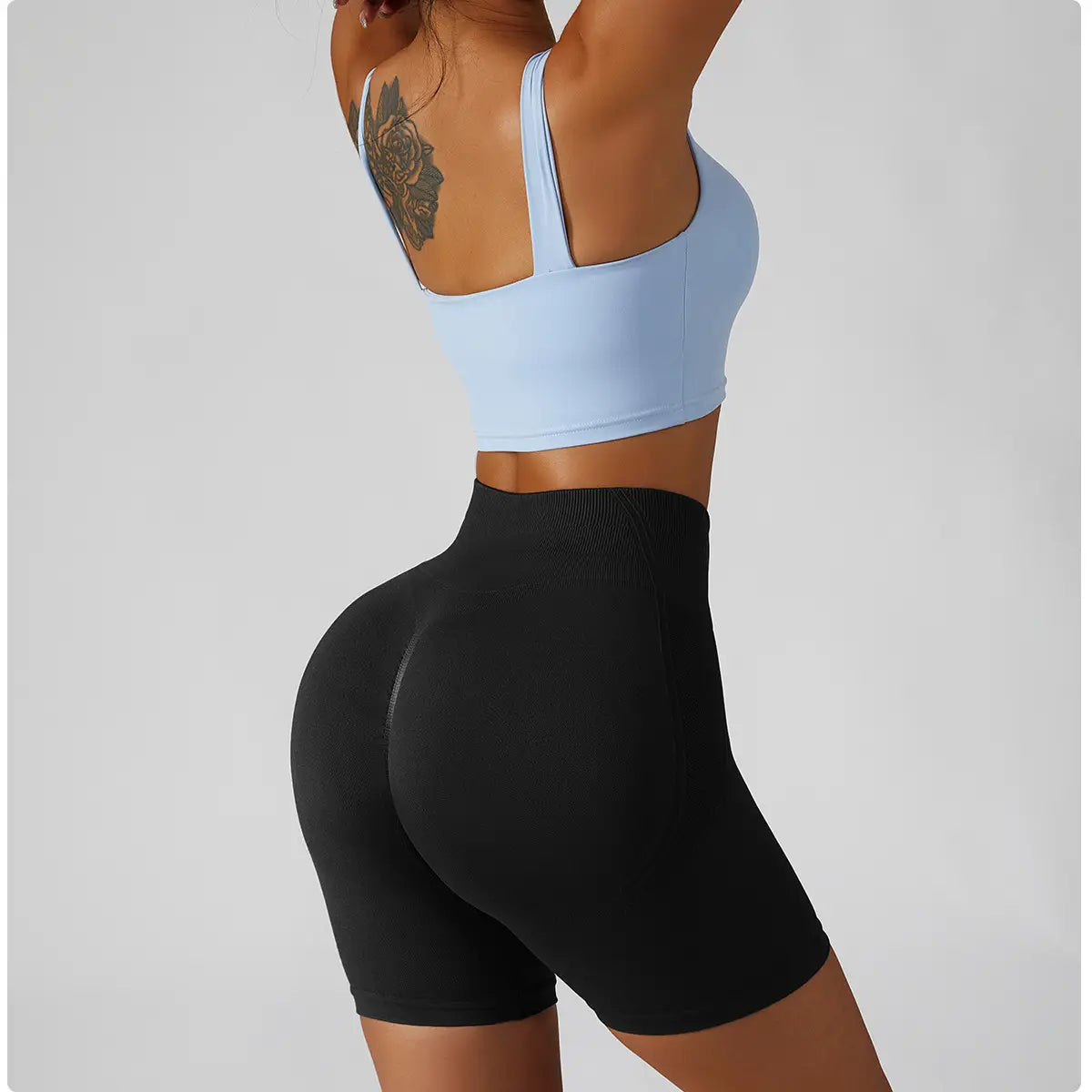 High Waist Hip Lifting Exercise Seamless knitted hip mesh