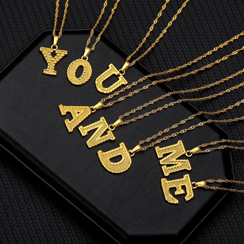 Collier Femme 2020 Capital Letter Neckaces For Women Boho