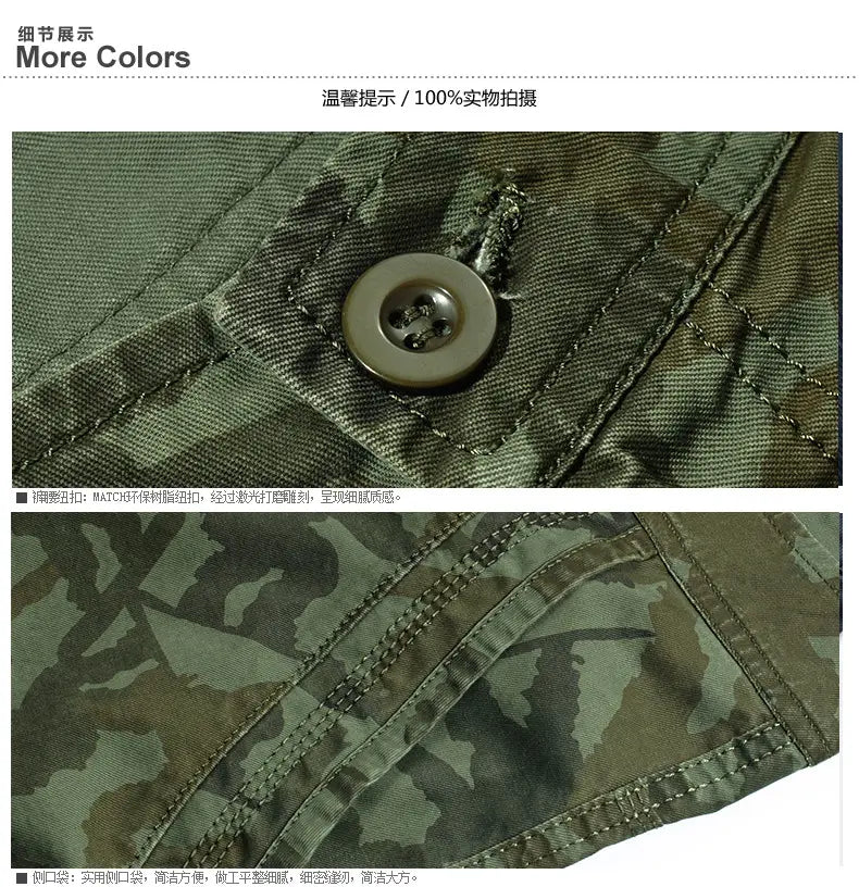 Camouflage Camo Cargo Shorts Men 2022 New Mens Casual Shorts