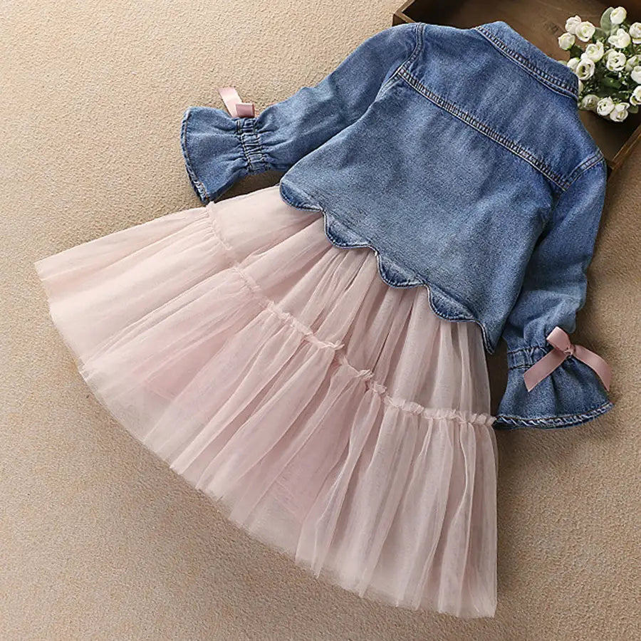 IYEAL Newest Spring Autumn Baby Girls Clothes Sets Denim